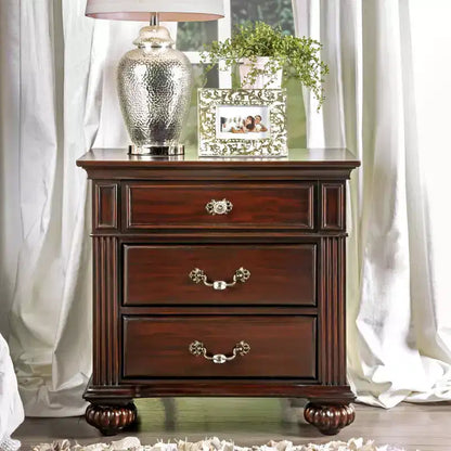 Pennings 3 Drawer Nightstand with Bun Feets - HOMES: Inside + Out