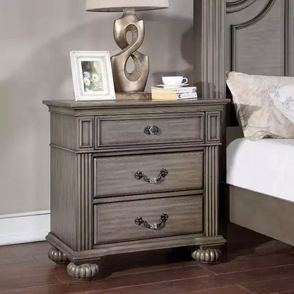 Pennings 3 Drawer Nightstand with Bun Feets - HOMES: Inside + Out