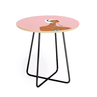 Maritza Lisa Cheetah Earrings Side Table - Deny Designs