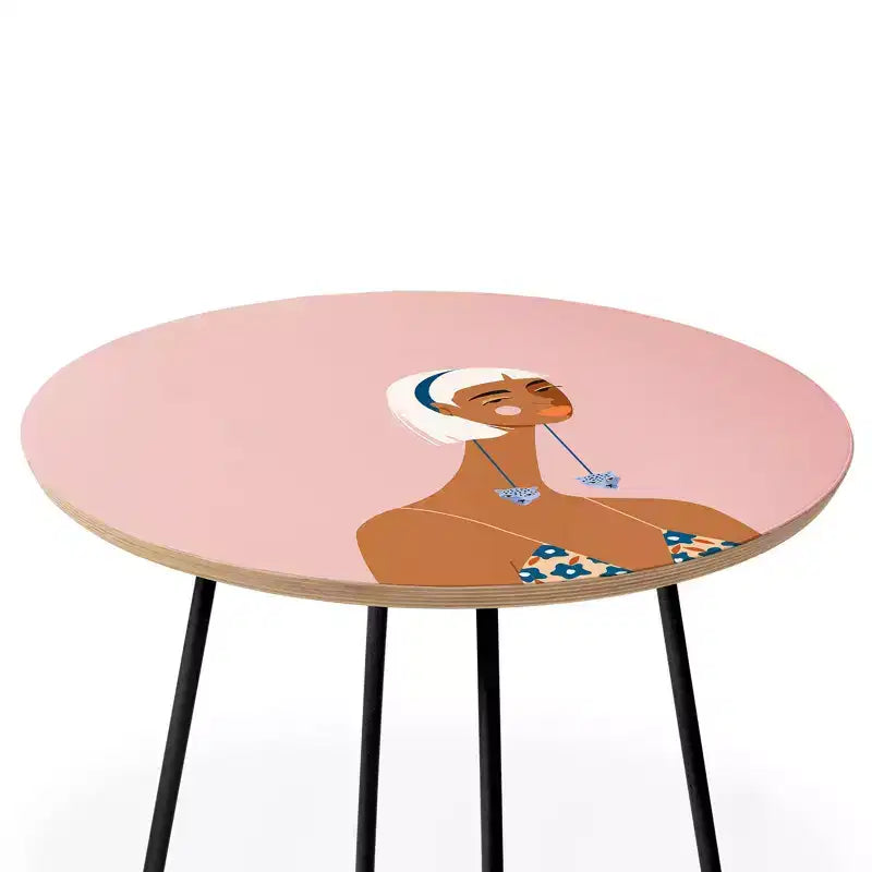 Maritza Lisa Cheetah Earrings Side Table - Deny Designs