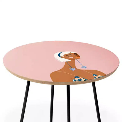 Maritza Lisa Cheetah Earrings Side Table - Deny Designs
