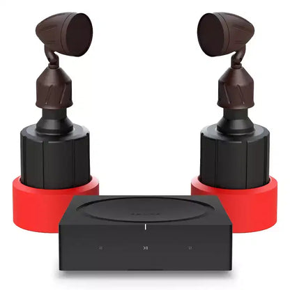 Rockustics Cherry Bomb Outdoor Speakers (Pair) with Amp Wireless Hi-Fi Player