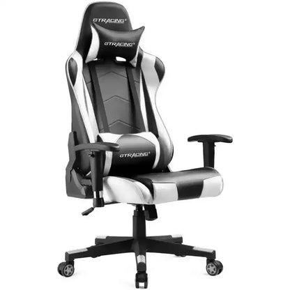 Gaming Office Chair PU Leather with Adjustable Headrest and Lumbar Pillow - GTRACING