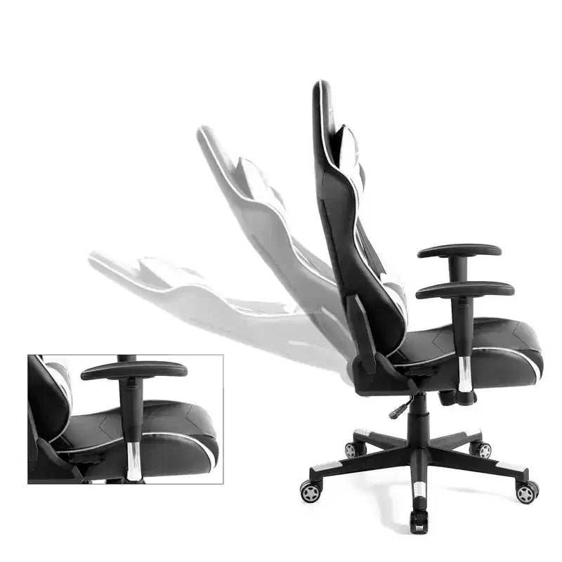 Sedia da Ufficio Gaming in Pelle PU con Poggiatesta e Cuscino Lombare Regolabili - GTRACING