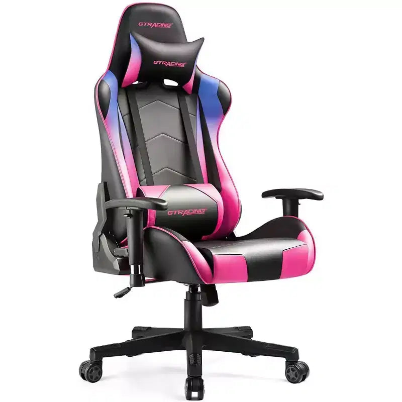 Sedia da Ufficio Gaming in Pelle PU con Poggiatesta e Cuscino Lombare Regolabili - GTRACING