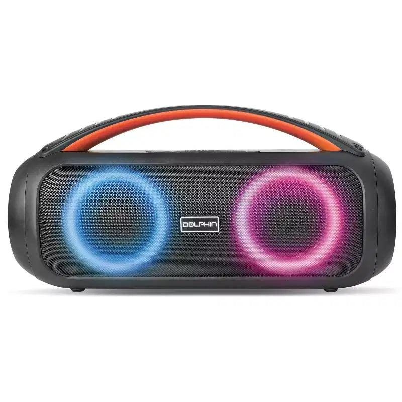 Dolphin Audio LX-220 Portable 30-Watt-Continous-Power Bluetooth Waterproof Boom Box with Lights
