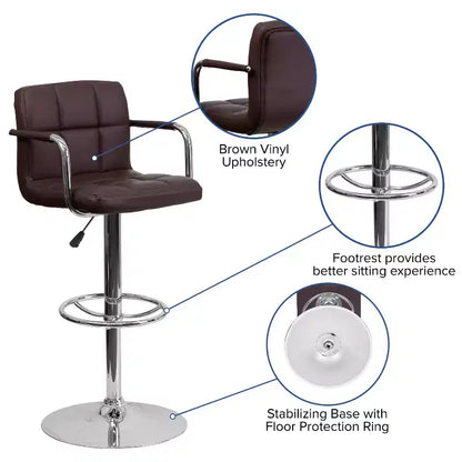 Emma and Oliver Adjustable Bar Stools