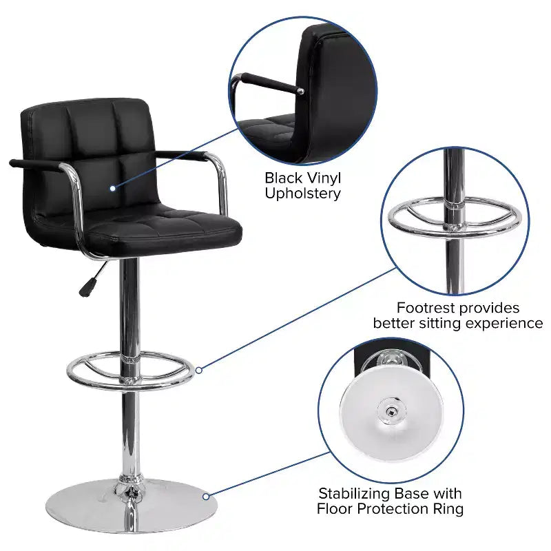 Emma and Oliver Adjustable Bar Stools