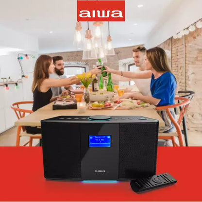 Altoparlante Bluetooth Wireless AIWA Exos 5 con Display LCD - Nero