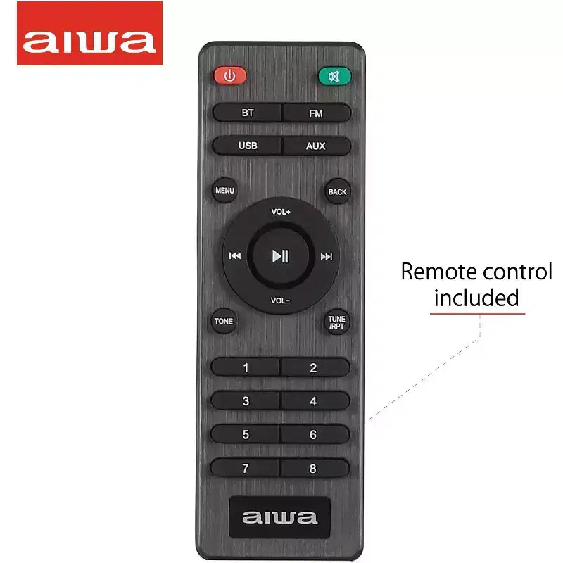 Altoparlante Bluetooth Wireless AIWA Exos 5 con Display LCD - Nero