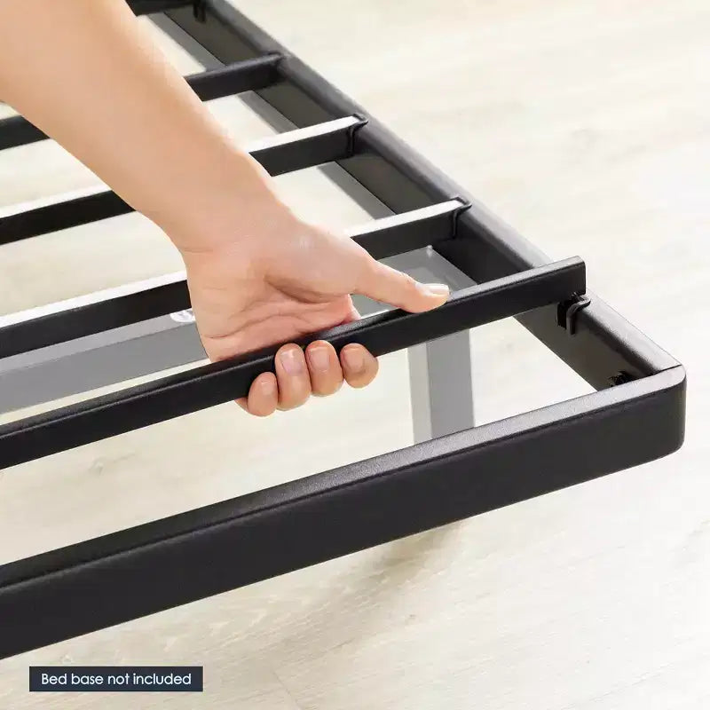 Best Price Mattress 1.6" Bunkie Board in metallo Supporto materasso, Ricambio doghe letto Nero