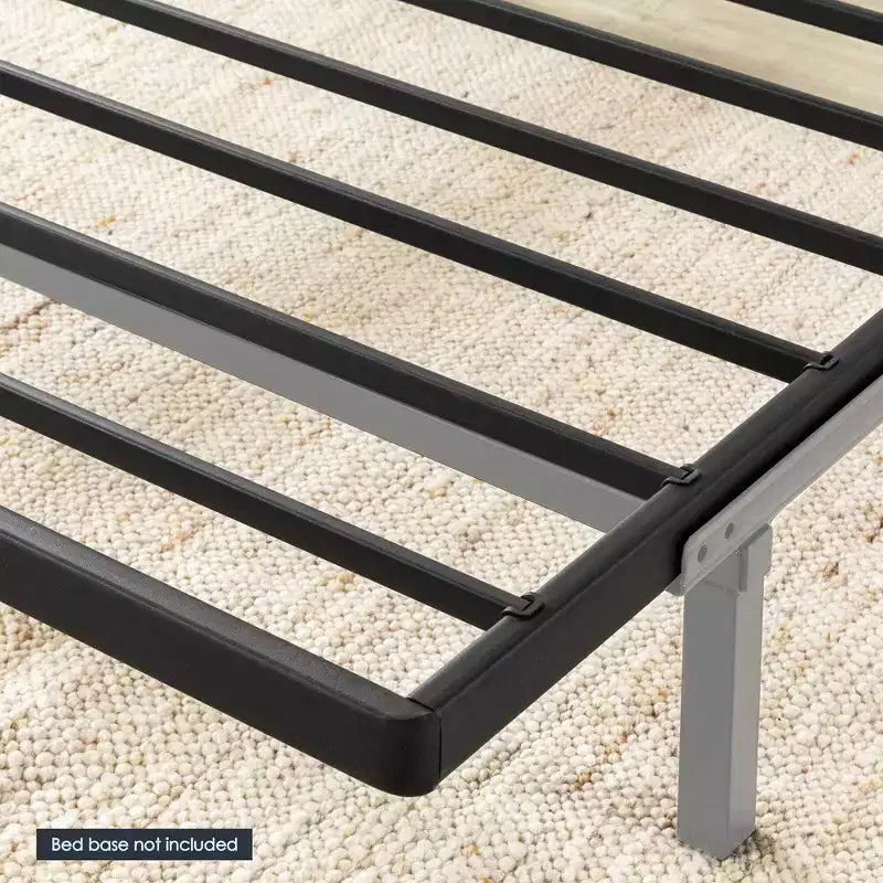 Best Price Mattress 1.6" Bunkie Board in metallo Supporto materasso, Ricambio doghe letto Nero