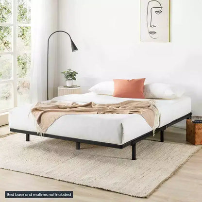 Best Price Mattress 1.6" Bunkie Board in metallo Supporto materasso, Ricambio doghe letto Nero