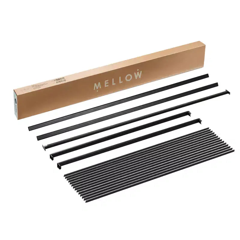 Best Price Mattress 1.6" Bunkie Board in metallo Supporto materasso, Ricambio doghe letto Nero