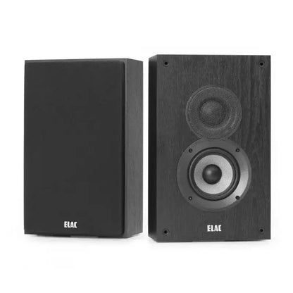 ELAC Debut 2.0 DOW42-BK 4 On-wall Surround Sound Speakers with MDF Cabinets for Home Theaters and Systems