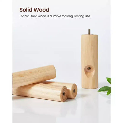 VASAGLE 8 Hooks Solid Wood Coat Rack Free Standing Coat Rack Tree-Shaped Coat Rack