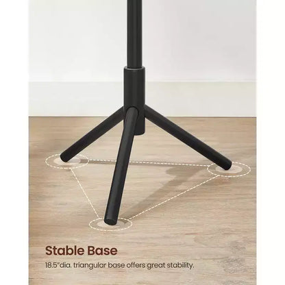 VASAGLE 8 Hooks Solid Wood Coat Rack Free Standing Coat Rack Tree-Shaped Coat Rack