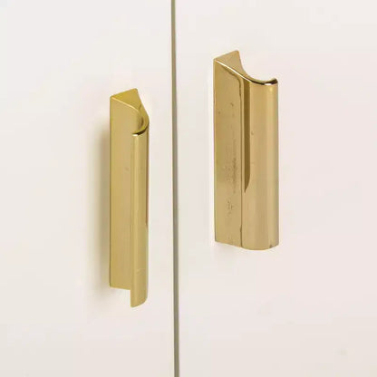 Cassettiera 2 Ante 1 Cassetto Nigel - CHS6600 - Bianco/Ottone - Safavieh