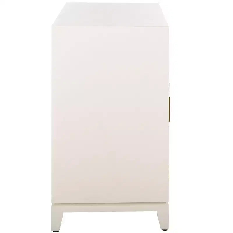 Cassettiera 2 Ante 1 Cassetto Nigel - CHS6600 - Bianco/Ottone - Safavieh