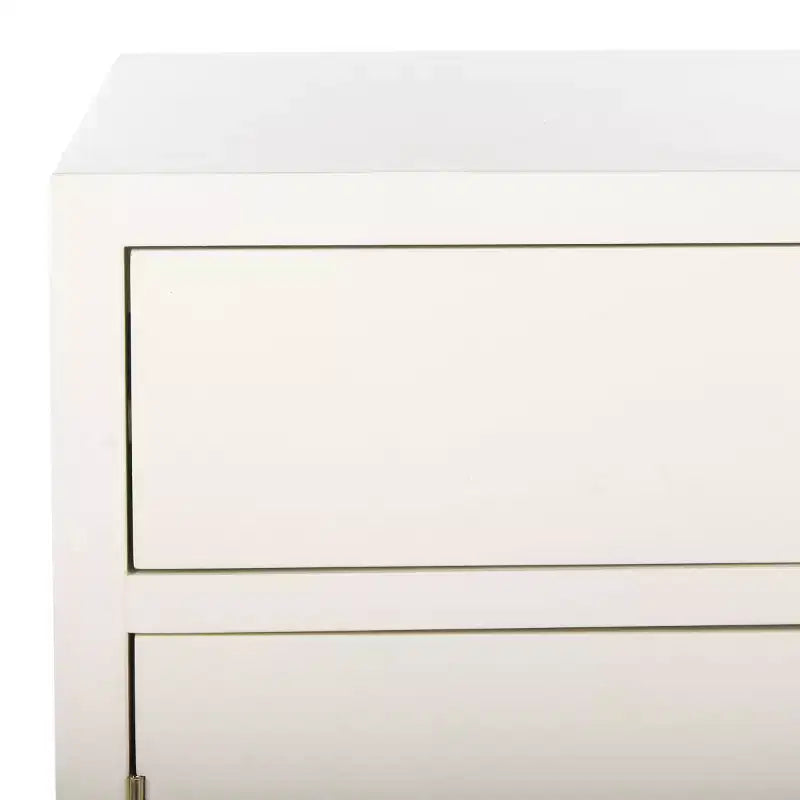 Cassettiera 2 Ante 1 Cassetto Nigel - CHS6600 - Bianco/Ottone - Safavieh