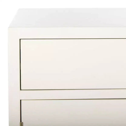 Cassettiera 2 Ante 1 Cassetto Nigel - CHS6600 - Bianco/Ottone - Safavieh