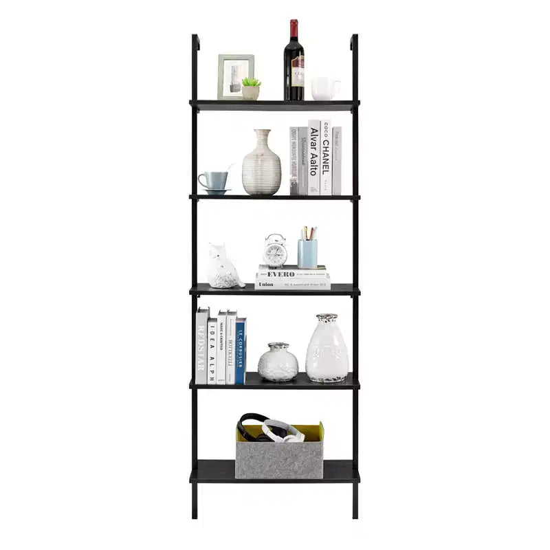 68.5 Everett 5 Tier Open Display Wall Mount Ladder Shelf - Danya B.