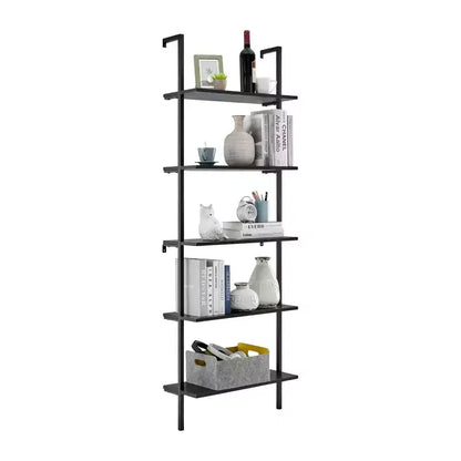 68.5 Everett 5 Tier Open Display Wall Mount Ladder Shelf - Danya B.