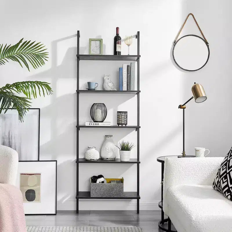 68.5 Everett 5 Tier Open Display Wall Mount Ladder Shelf - Danya B.