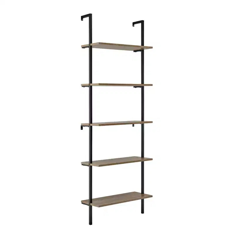 68.5 Everett 5 Tier Open Display Wall Mount Ladder Shelf - Danya B.