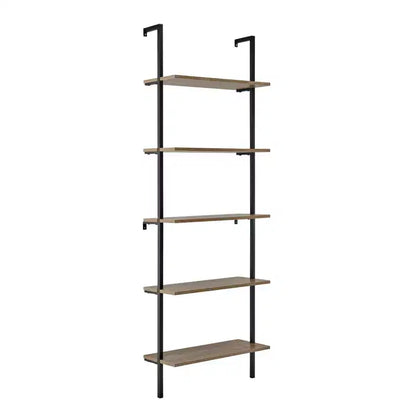 68.5 Everett 5 Tier Open Display Wall Mount Ladder Shelf - Danya B.