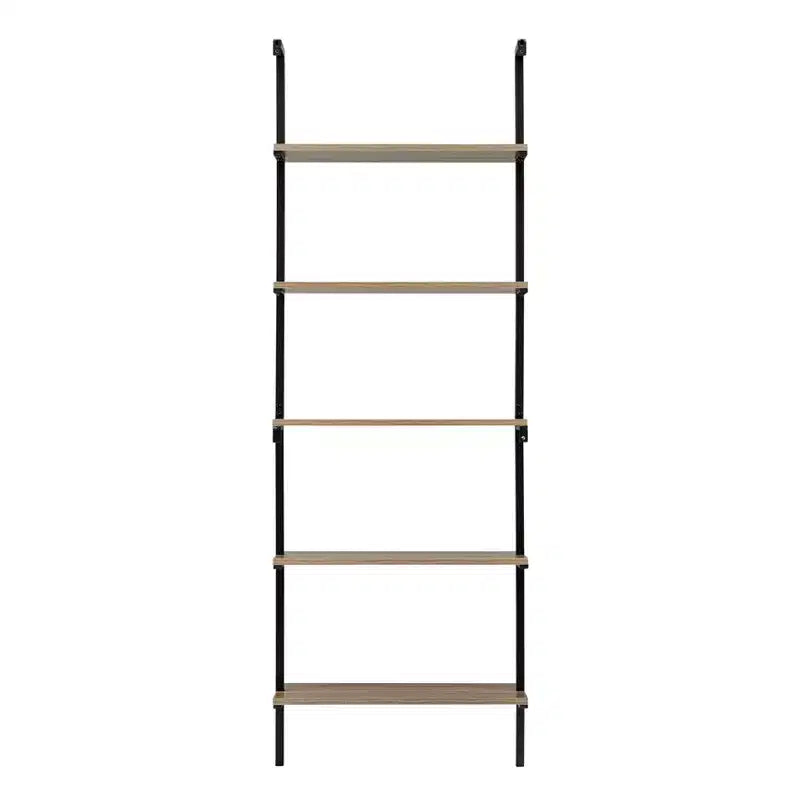 68.5 Everett 5 Tier Open Display Wall Mount Ladder Shelf - Danya B.