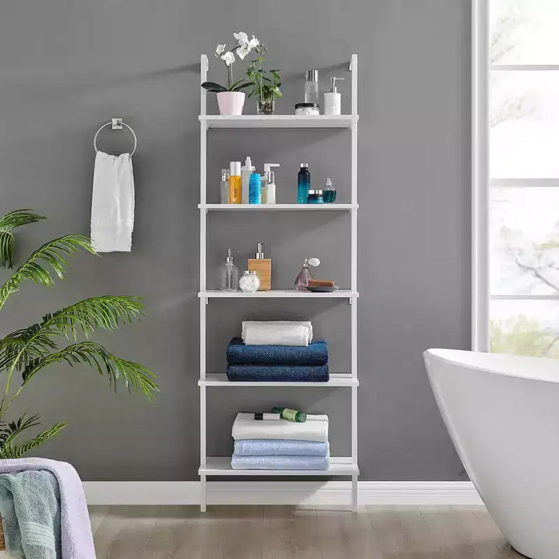68.5 Everett 5 Tier Open Display Wall Mount Ladder Shelf - Danya B.