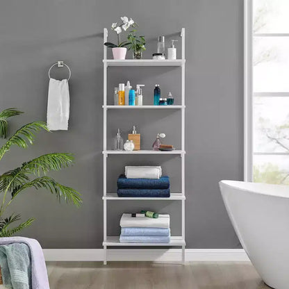68.5 Everett 5 Tier Open Display Wall Mount Ladder Shelf - Danya B.