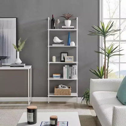 68.5 Everett 5 Tier Open Display Wall Mount Ladder Shelf - Danya B.