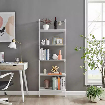 68.5 Everett 5 Tier Open Display Wall Mount Ladder Shelf - Danya B.