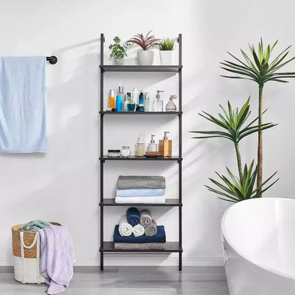 68.5 Everett 5 Tier Open Display Wall Mount Ladder Shelf - Danya B.