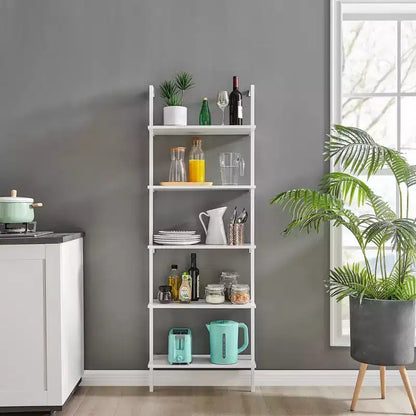 68.5 Everett 5 Tier Open Display Wall Mount Ladder Shelf - Danya B.
