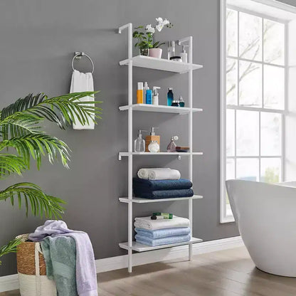 68.5 Everett 5 Tier Open Display Wall Mount Ladder Shelf - Danya B.