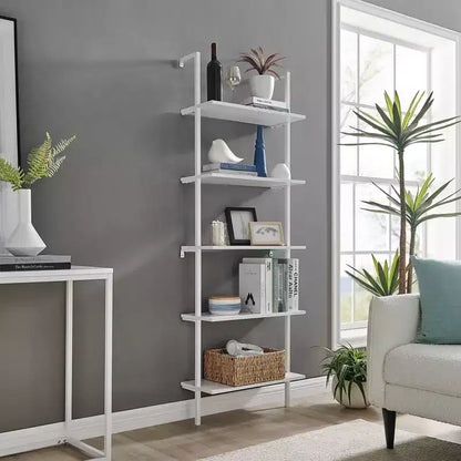 68.5 Everett 5 Tier Open Display Wall Mount Ladder Shelf - Danya B.
