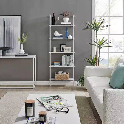 68.5 Everett 5 Tier Open Display Wall Mount Ladder Shelf - Danya B.