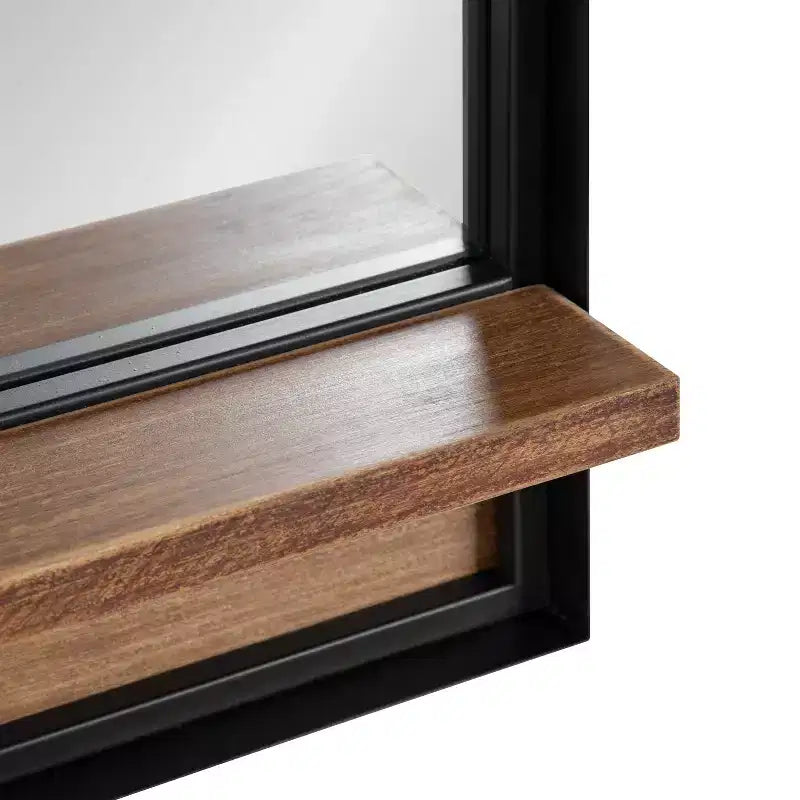Specchio rettangolare con mensola Kate and Laurel Owing, 20x34, Marrone rustico