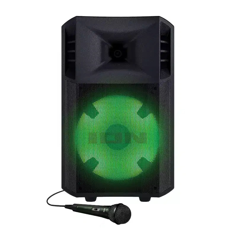 Diffusore stereo portatile Bluetooth da 300 Watt ION Power Glow 300 per feste, con luci, microfono e collegamento stereo
