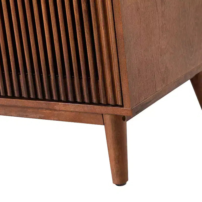 Chris 58 Wide 3 Drawer Sideboard with Slatted Doors |KARAT HOME