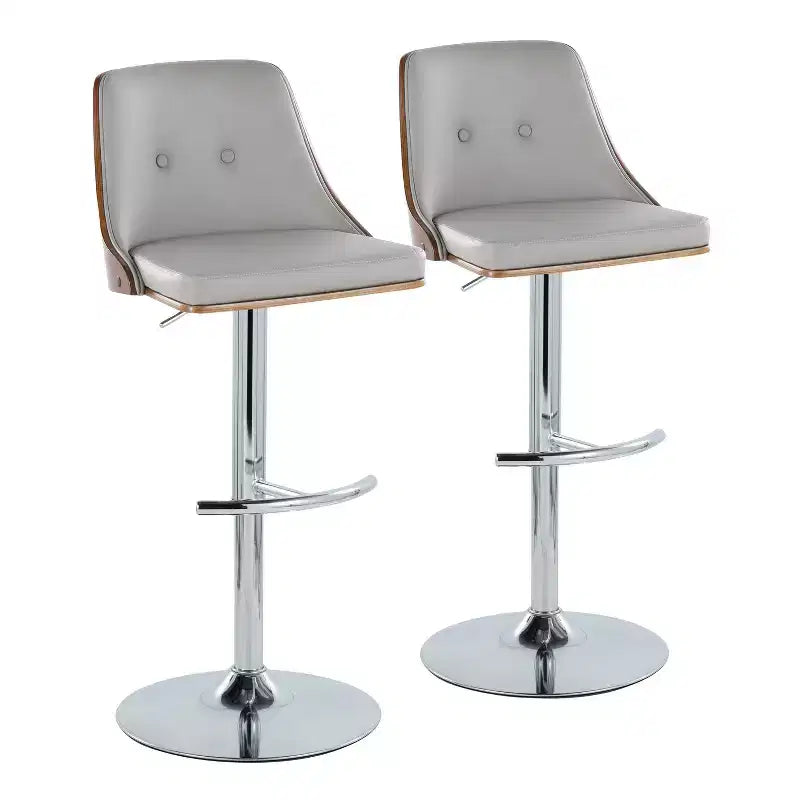 Set of 2 Gianna Adjustable Barstools - LumiSource