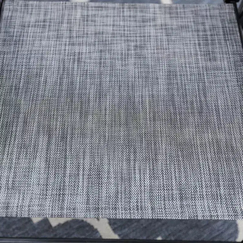 Captiva Designs set da pranzo da esterno, 9 pezzi, tavolo quadrato spazioso con piano a doghe in metallo e foro per ombrellone e 8 sedie reclinabili pieghevoli