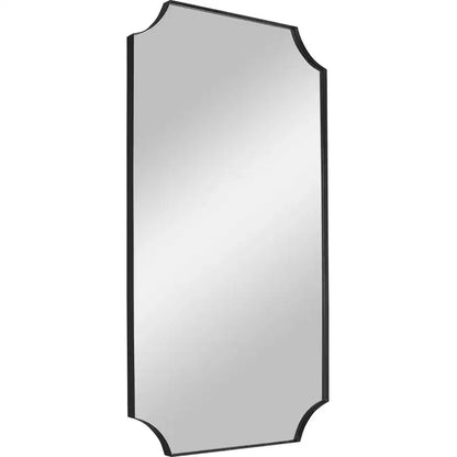 Specchio da parete Uttermost Lennox nero satinato 22 1/4 x 40 1/4