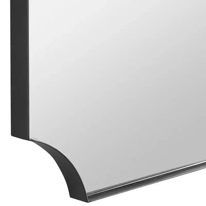 Specchio da parete Uttermost Lennox nero satinato 22 1/4 x 40 1/4