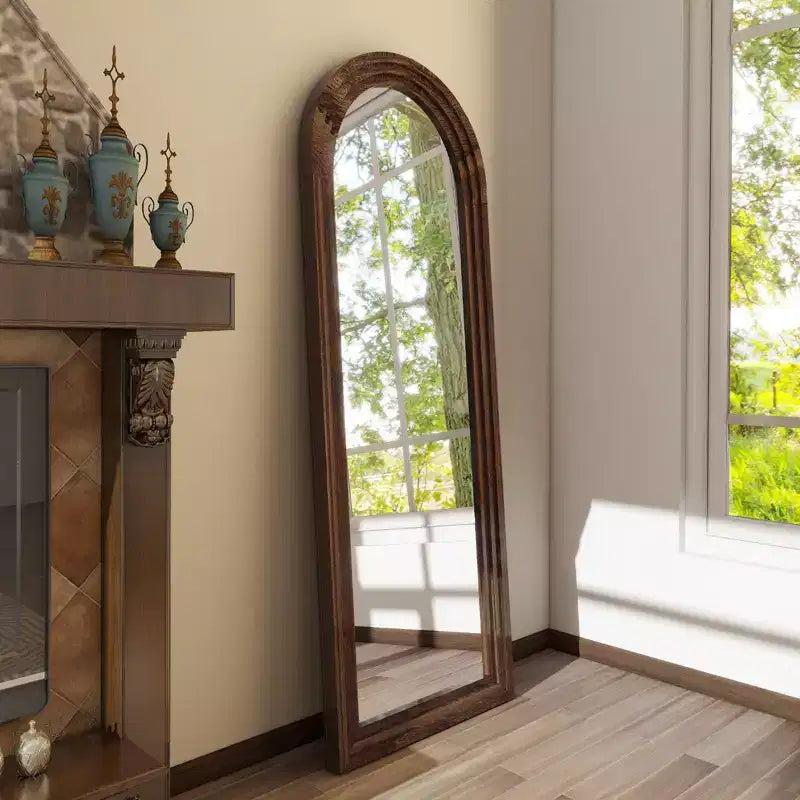 BEAUTYPEAK Rectangle With Rounded Top Full Length Mirrors