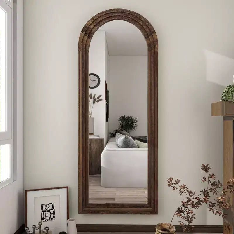 BEAUTYPEAK Rectangle With Rounded Top Full Length Mirrors