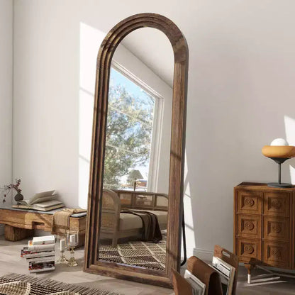 BEAUTYPEAK Rectangle With Rounded Top Full Length Mirrors